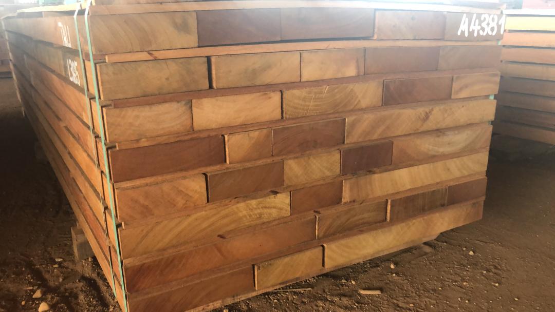 Tali sawn timber marked and ready for export inspection