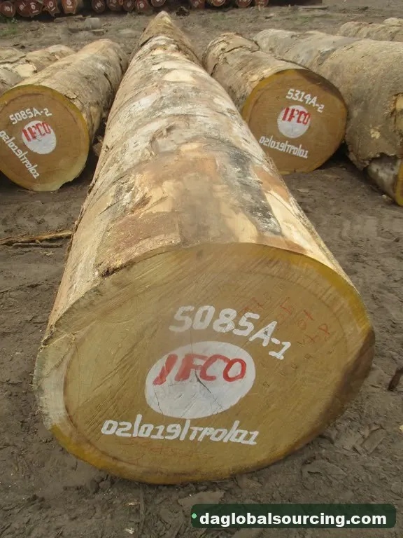 Bilinga logs from Congo — goods a Vietnam buyer wants