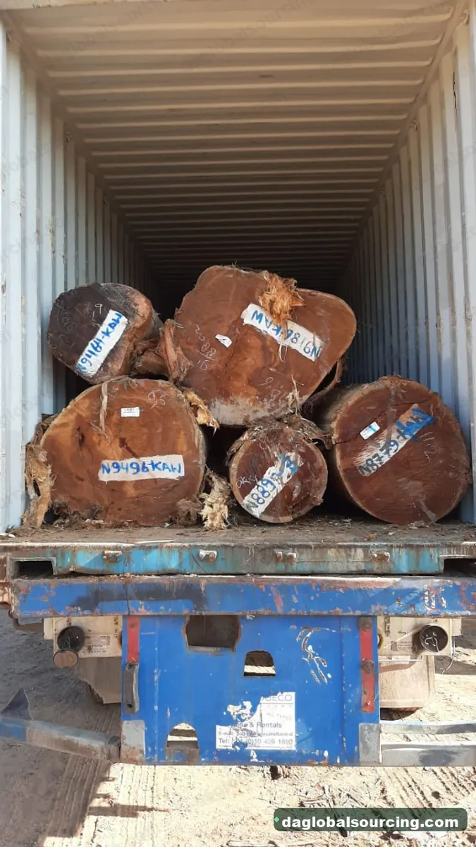 Cow logs from Guyana — goods a Vietnam buyer wants