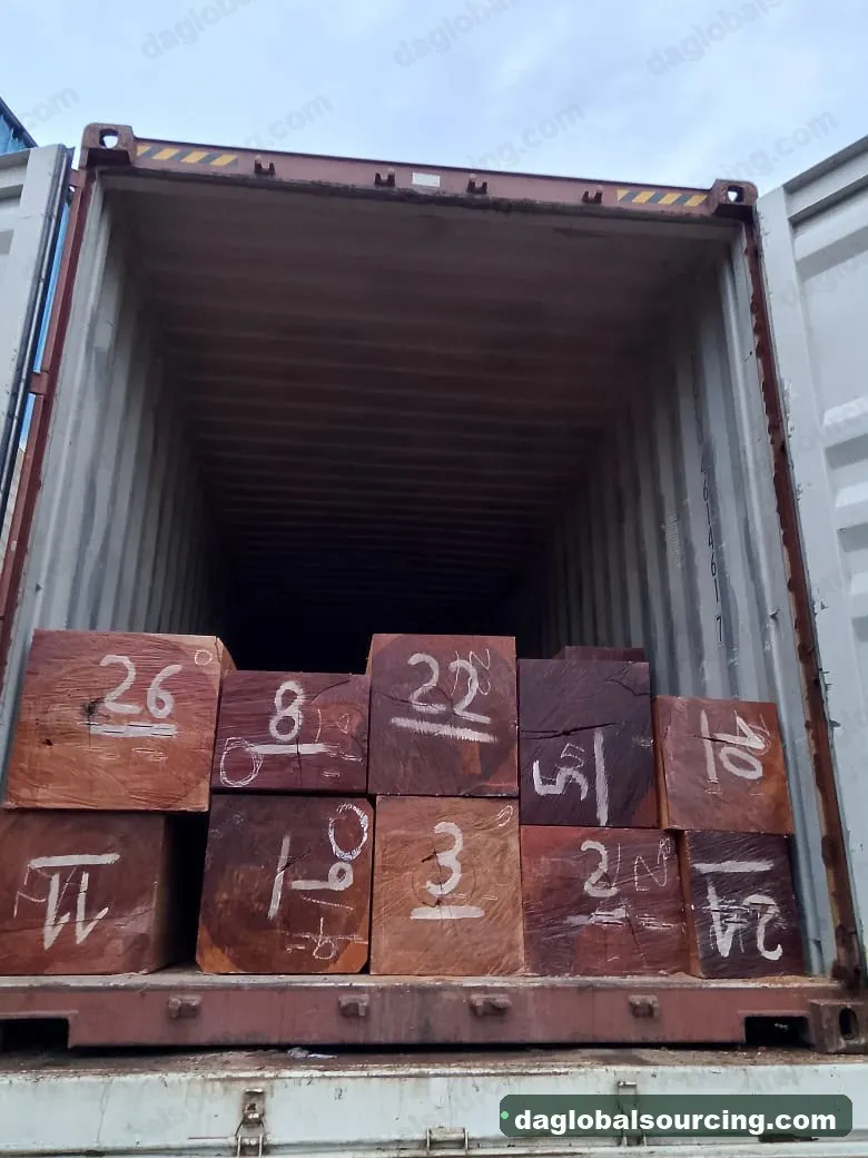 Jatoba squared from Bolivia — goods a Vietnam buyer wants