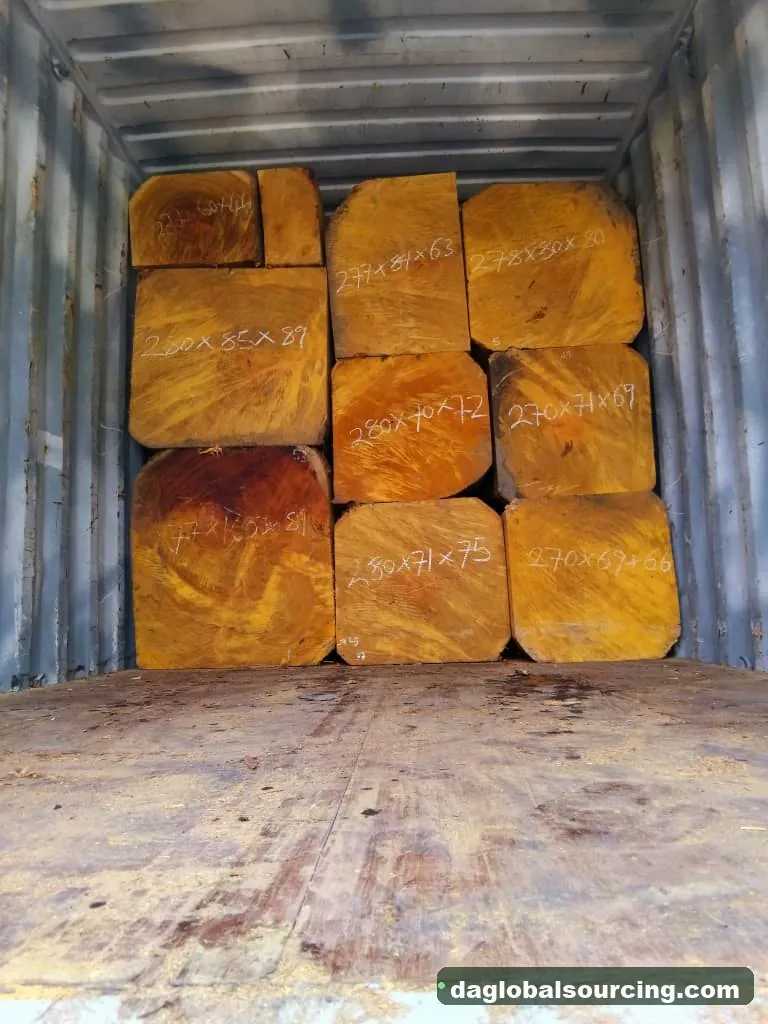 Bilinga squared from Cameroon — goods a Vietnam buyer wants