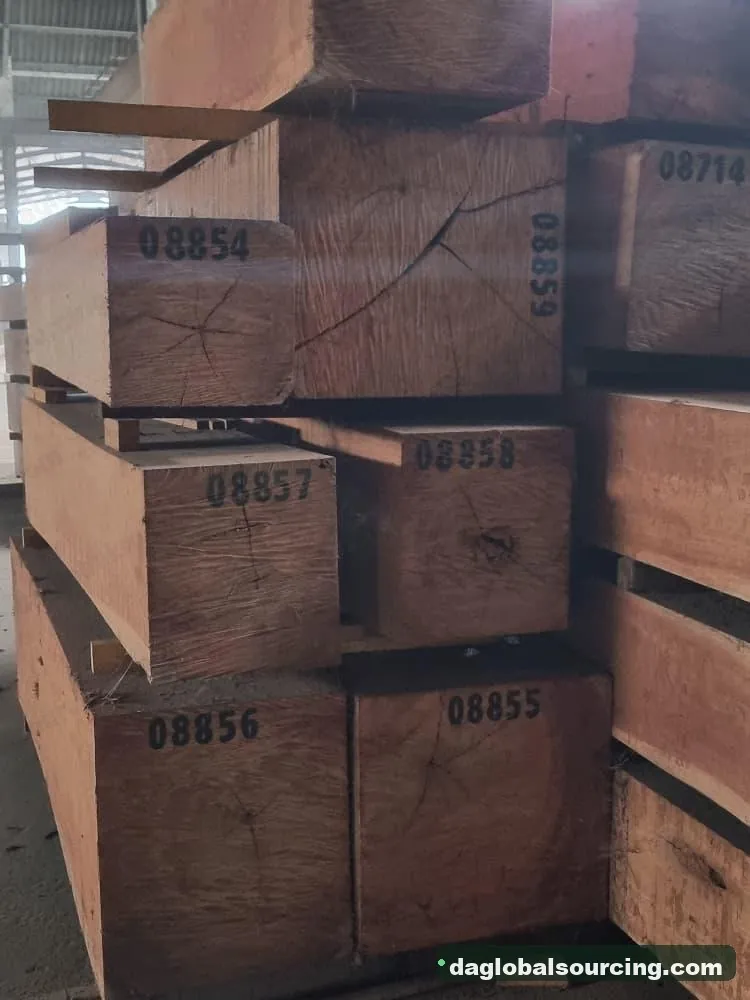 Tali (Ironwood) squared from Cameroon — goods a Vietnam buyer wants