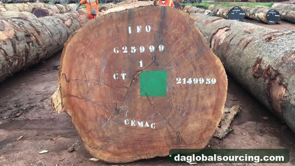 Bosse timber from Cameroon — goods a Vietnam buyer wants