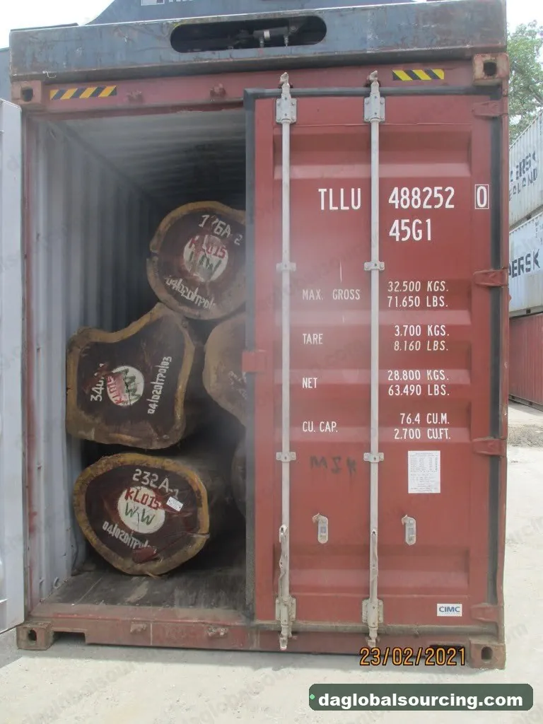 Padouk timber from Central African Republic — goods a Vietnam buyer wants