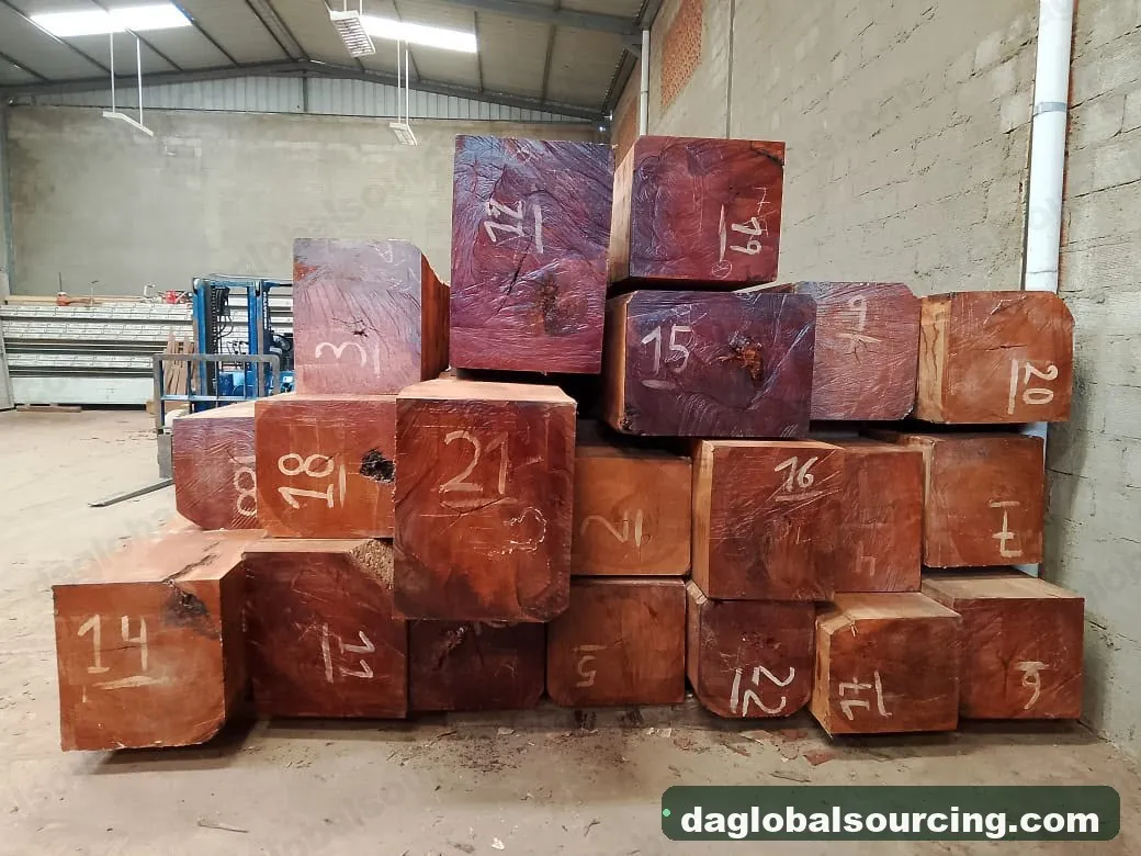 Jatoba squared from Bolivia — goods a Vietnam buyer wants
