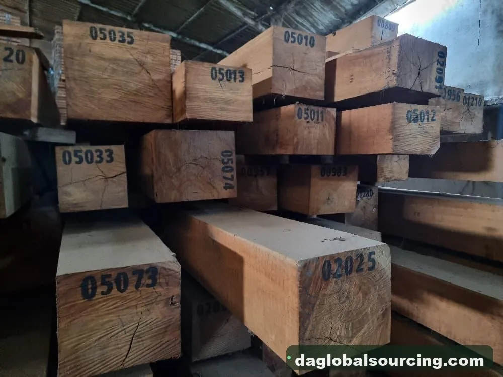 Tali (Ironwood) squared from Congo — goods a Vietnam buyer wants