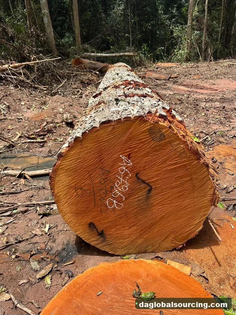 Mukulungu logs from Central African Republic — goods a Vietnam buyer wants