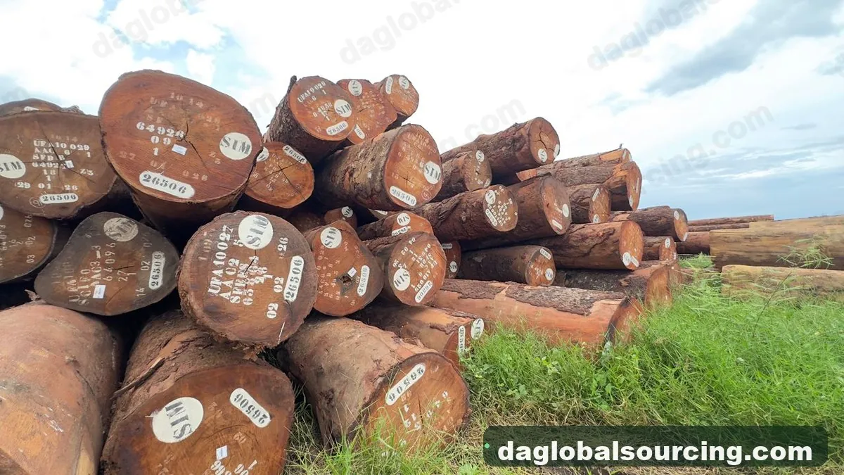 Okan logs from Cameroon — goods a Vietnam buyer wants