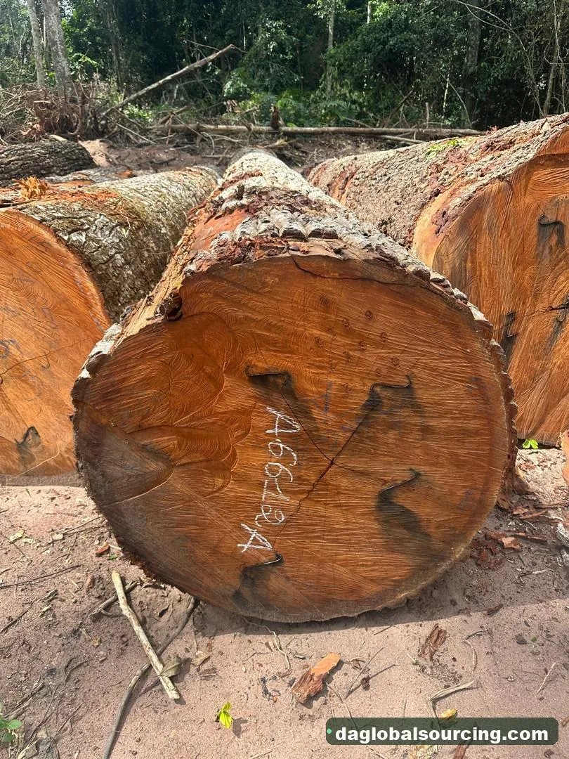 Mukulungu logs from Congo — goods a Vietnam buyer wants