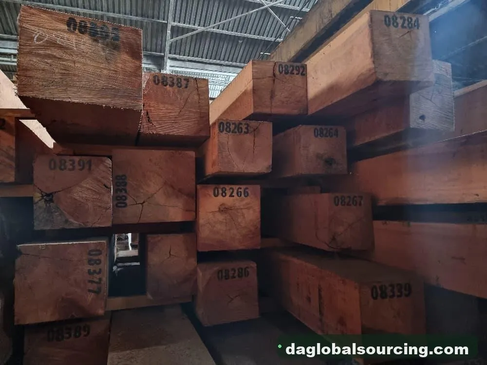 Tali (Ironwood) squared from Central African Republic — goods a Vietnam buyer wants