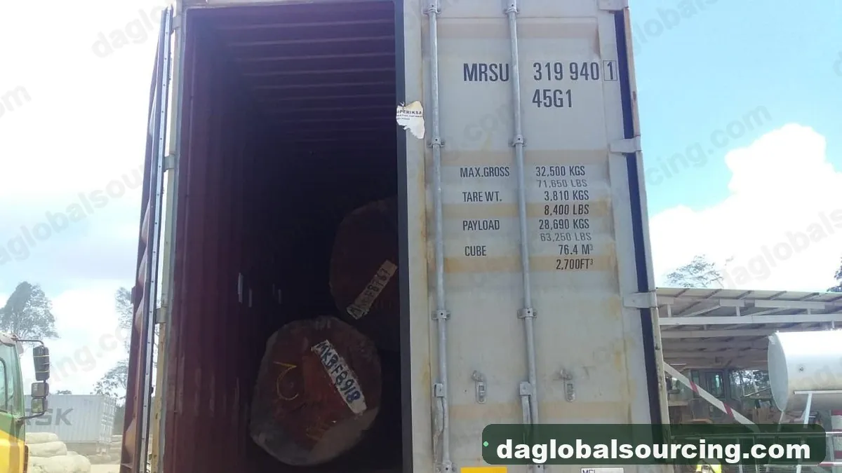 Cow logs from Guyana — goods a Vietnam buyer wants