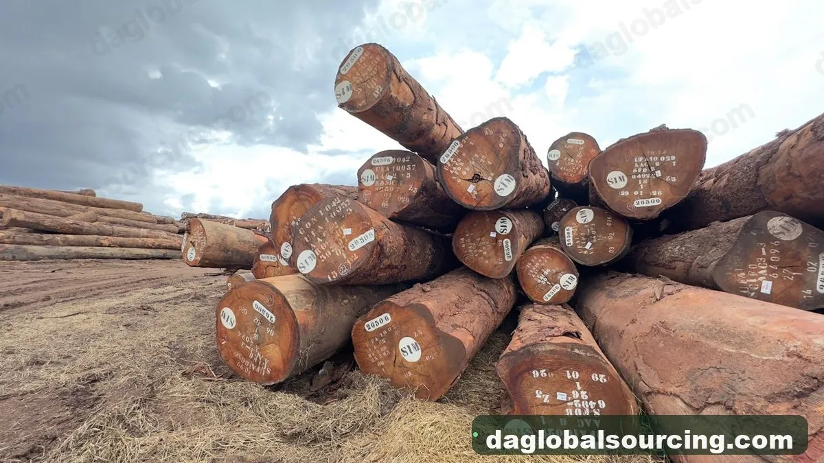 Okan logs from Central African Republic — goods a Vietnam buyer wants